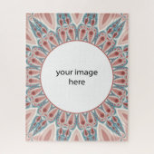 印象的なモダン万華鏡のように千変万化するパターンマンダラアートオート写真 ジグソーパズル (縦)