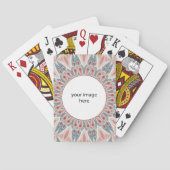 印象的なモダン万華鏡のように千変万化するパターンマンダラアートオート写真 トランプ (裏面)