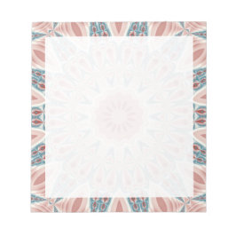 印象的なモダン万華鏡のように千変万化するパターン曼荼羅フラクタルアート ノートパッド