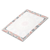 印象的なモダン万華鏡のように千変万化するパターン曼荼羅フラクタルアート ノートパッド (アングル)