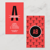 印象的なモノグラはっきりしたム 名刺 (正面/裏面)