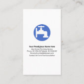 印象的なレトロ銀水管 名刺 (裏面)