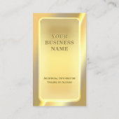 印象的な光沢のあるレンガバーの外観カスタム文字 名刺 (裏面)