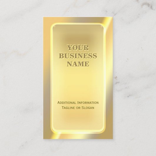 印象的な光沢のあるレンガバーの外観カスタム文字 名刺 (裏面)