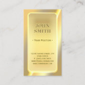 印象的な光沢のあるレンガバーの外観カスタム文字 名刺 (正面)