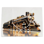 印象的な列車の抱き枕 ラージペーパーバッグ (正面)