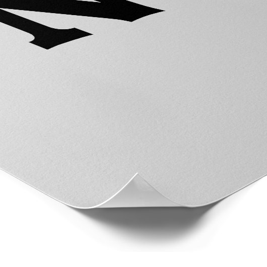 印象的な口ひげカスタムのカラーポスター ポスター (角)