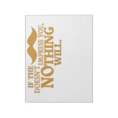 印象的な口ひげカスタムのカラーメモ帳 ノートパッド (回転)