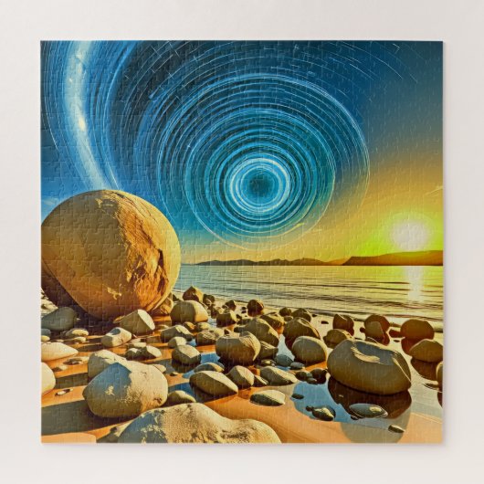 印象的な大きい石 ジグソーパズル (縦)