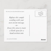 印象的な弓 ポストカード (裏面)