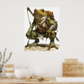 印象的な強いワイドなカエルGauchoポスター ポスター (キッチン)