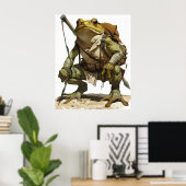 印象的な強いワイドなカエルGauchoポスター ポスター (ホームオフィス)
