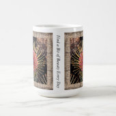 印象的な感動的プロテアを持つコーヒーマグ コーヒーマグカップ (中央)