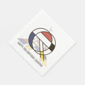 印象的な新可塑性スタイルモノグラム。レターQ スタンダードランチョンナプキン (角)