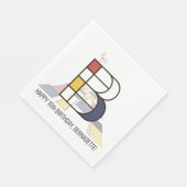 印象的な新可塑性スタイルモノグラム。文字B スタンダードランチョンナプキン (角)