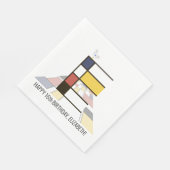 印象的な新可塑性スタイルモノグラム。文字E スタンダードランチョンナプキン (角)