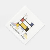 印象的な新可塑性スタイルモノグラム。文字H スタンダードランチョンナプキン (角)