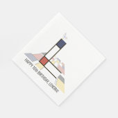 印象的な新可塑性スタイルモノグラム。文字L スタンダードランチョンナプキン (角)