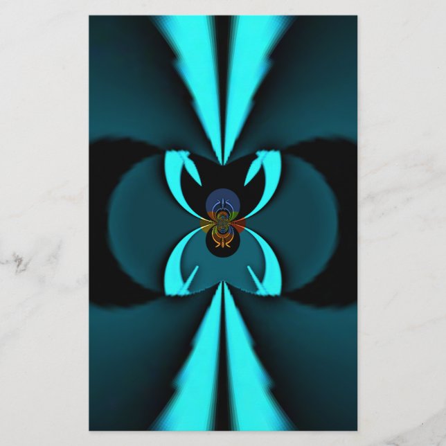 印象的な最先端のシアンと黒のベクトルデザイン (正面)