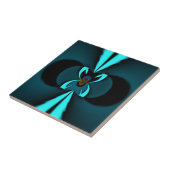 印象的な最先端のシアンと黒のベクトルデザイン タイル (側面)