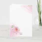 印象的な水彩花の母の日カード カード (裏面)