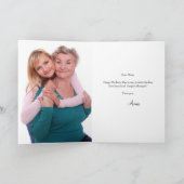 印象的な水彩花の母の日カード カード (内部)