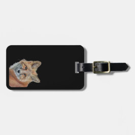 印象的な狐 ラゲッジタグ