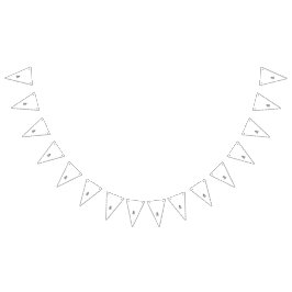 印象的な白黒の装飾パターン バンティングフラッグ