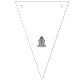 印象的な白黒の装飾パターン バンティングフラッグ (第3の旗)