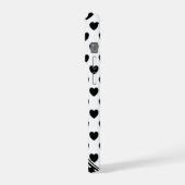 印象的な白黒スタイル,カスタムモノグラム iPhoneケース (左側面)