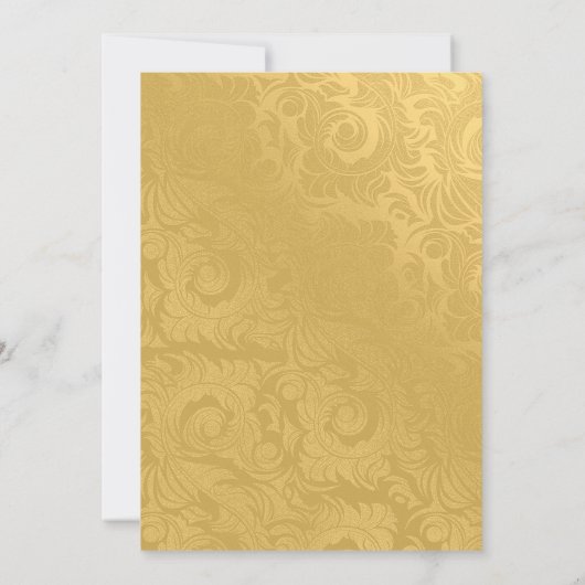 印象的な秋の結婚式写真の日付を保存 セーブザデート (裏面)