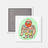 印象的な紳士の磁石 マグネット (正面/裏面)