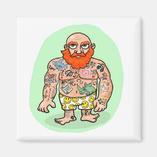 印象的な紳士の磁石 マグネット (正面)