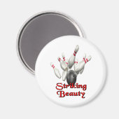 印象的な美しいボーリング マグネット (正面/裏面)