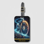 印象的な自転車、複雑に設計 ラゲッジタグ (正面縦)