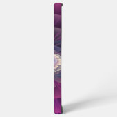 印象的な花のカラフルな抽象的なフラクタルアート ピンク SAMSUNG GALAXYケース (左側面)
