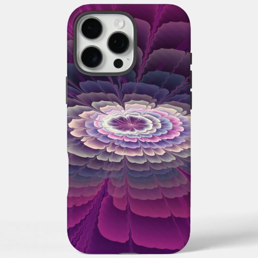 印象的な花カラフル抽象芸術フラクタルアートピンク Case-Mate iPhoneケース (裏面)