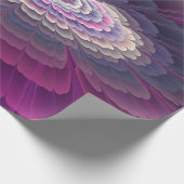 印象的な花カラフル抽象芸術フラクタル芸術 ラッピングペーパー (角)