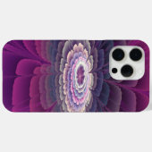 印象的な花 鮮やかな抽象的フラクタルアート ピンク Case-Mate iPhoneケース (裏面 (横))