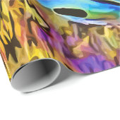 印象的な虹色アワビの貝殻 ラッピングペーパー (ロールコーナー)