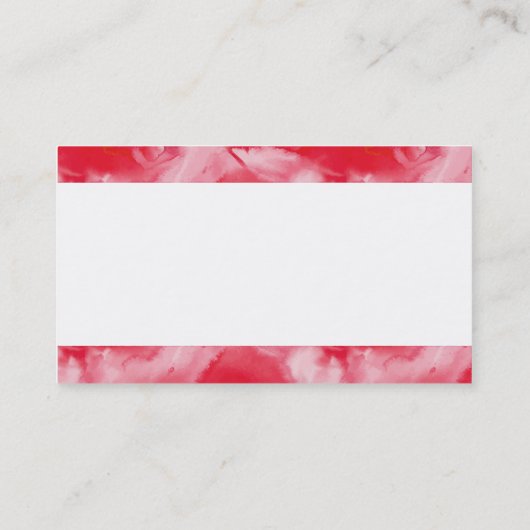 印象的な赤い水色 名刺 (裏面)