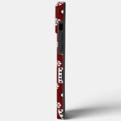 印象的な赤と黒の幾何学的デザイン Case-Mate iPhoneケース (裏面 / 左)