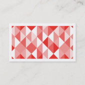 印象的な赤 名刺 (裏面)