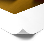 印象的な金ゴールドピンボールポスター ポスター (角)