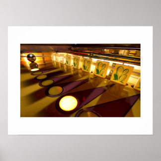 印象的な金ゴールドピンボールポスター ポスター