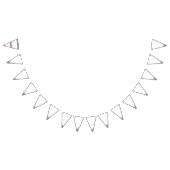 印象的な青とピンクのフローラのモチーフが バンティングフラッグ (全)