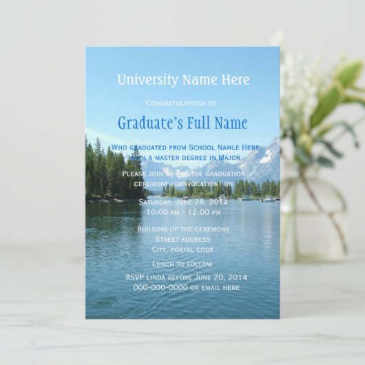 印象的な風景  卒業式 招待状 (スタンド正面)