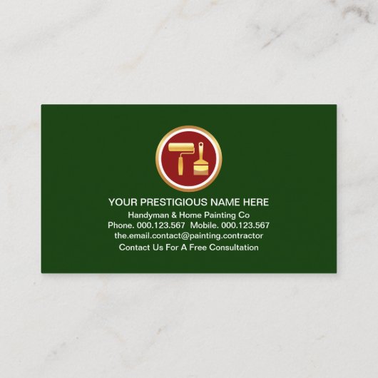 印象的な黄絵を描緑の波 名刺 (裏面)