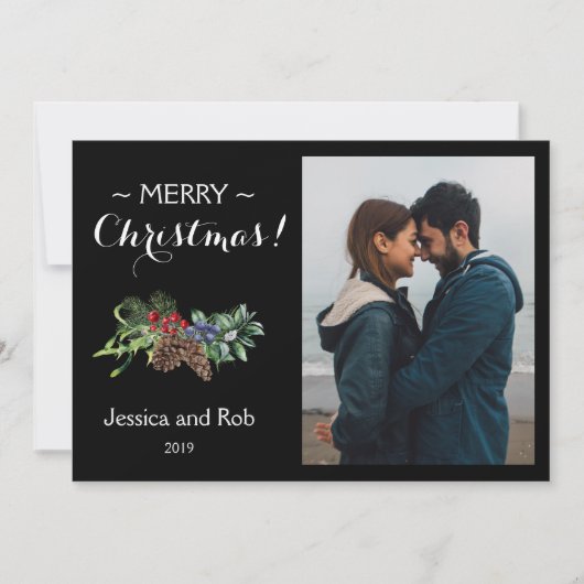 印象的な黒いクリスマスの写真 (正面)