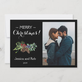 印象的な黒いクリスマスの写真